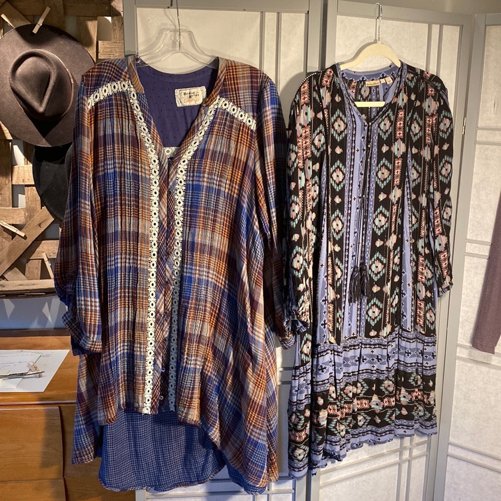 TWO Holding horses dresses BOGO